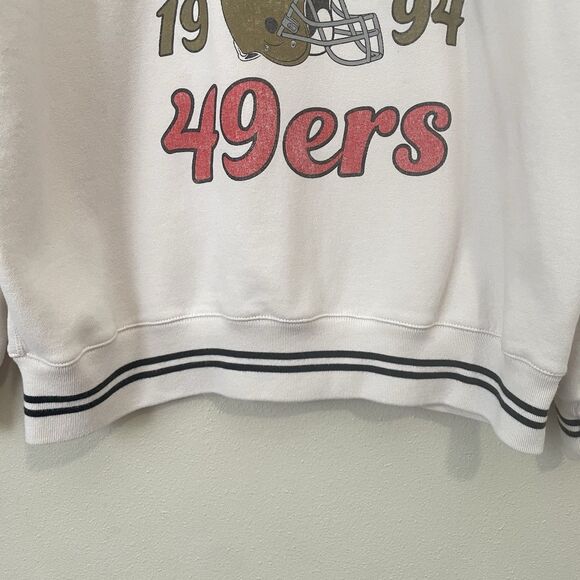 Abercrombie & Fitch San Francisco 49ers Graphic Oversized Crewneck Sweatshirt S - Picture 10 of 12